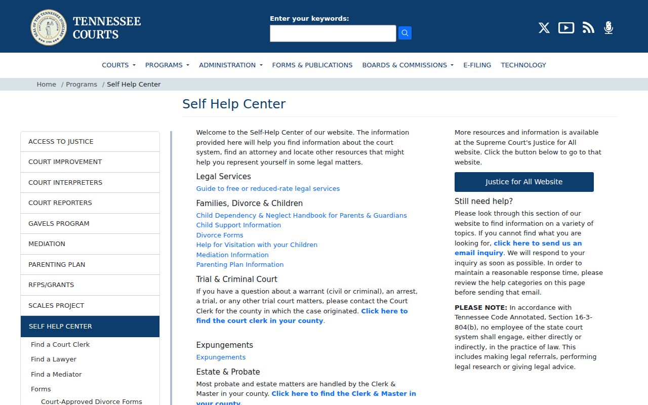 Decatur County civil docket Tennessee self-help source