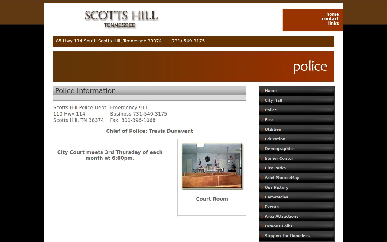 Scotts Hill City Court third Thursday schedule